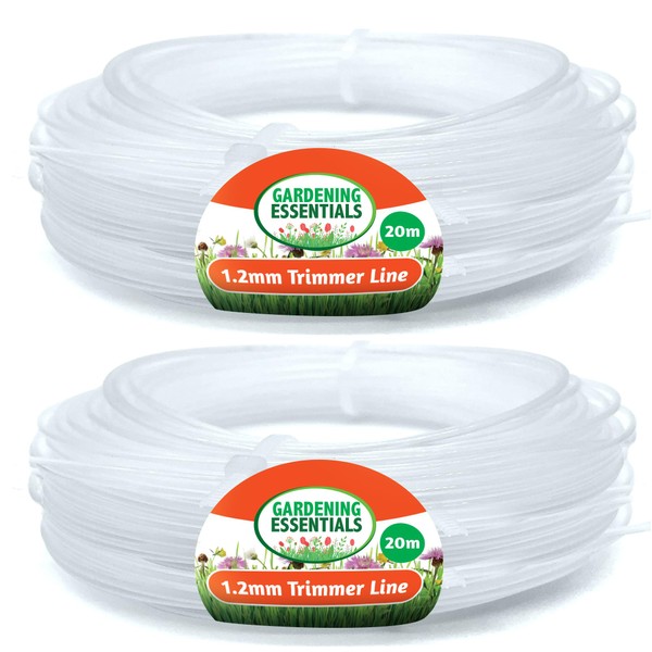 2pk Strimmer Wire 1.2mm x 20m | Heavy Duty Strimmer