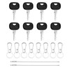 BEASAFY 8 pieces 14603 ignition key replacement key, construction machinery