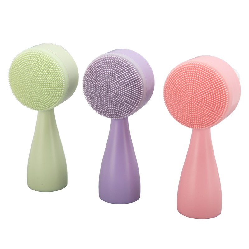 3pcs Facial Cleansing Brush Deep Cleansing Exfoliation Removing Blackhead Massaging