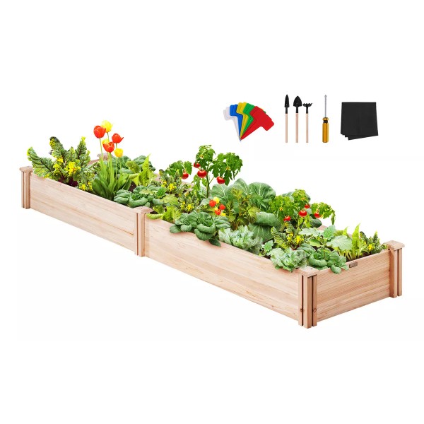 Vevor Cama De Jardín De Madera 94.5 X 23.6 X