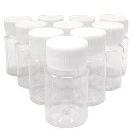 Coco plaza Original Packaging Plastic Model Mini Paint Bottle Plastic Spare Bottle 0.7 fl oz (20 ml) Set of 10