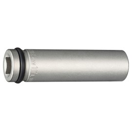 TONE 4NV-17L100 Ultra Long Socket for Impacts, 0.5 inch (12.7 mm) Insertion Angle (1/2 mm), Double Side Width: 0.7 inches (17 mm)