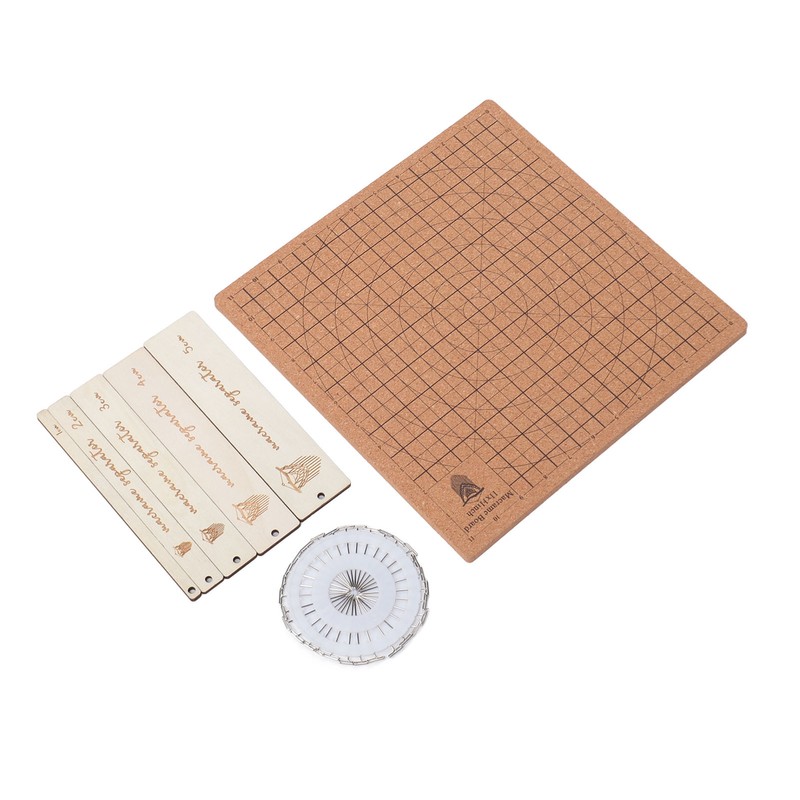 Macrame Board 11.8x11.8inch Reusable Grids Double Sided Macrame Braiding Board
