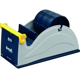 GGR Supplies ET-13370 Blue/Grey Premium Multi-Roll Steel Desk Top Tape Dispenser: 3 in. Wide (3 in. core). Manufactured by Excell