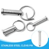 PATIKIL 8 x 90 Mm Single Hole Clevis Pins, 4