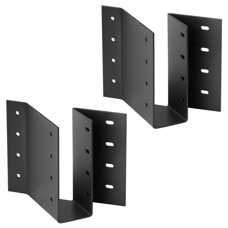 MOUNTAIN_ARK 2 Pack 2 x 6 Black Joist Hanger Skewed