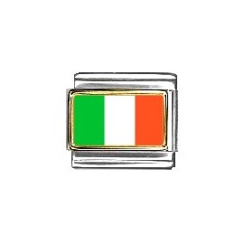 Clearly Charming Italy Flag Italian Charm Bracelet Link