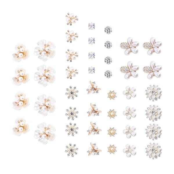 SHERCHPRY Shoe Charm Decorations Set 44pcs Shoe Charms Buckle Accessories