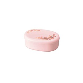 Tatsumiya Sakura Small Single Tier Bento PK Size (W x D x H): Approx. 6.4 x 4.4 x 2.3 inches (16.2 x 11.3 x 5.9 x 30401