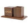 Pen Holder Clock Temperature Calendar Display 3 Level Brightness Adjustment