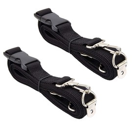 RecPro RV Furniture Tie-Down Straps - 86" Hook & D-Ring Included (2 Pack)