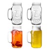 QWEZXO 24 OZ Mason Jar Drinking Glasses for Party Beverages