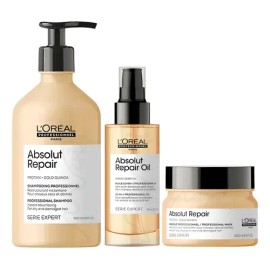 Kit L'oreal Absolut Repair Shampoo+oil+mascarilla