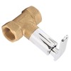 Water Stop Valve 3/4in Concealed Ceramic Brass Electroplated Water Valve