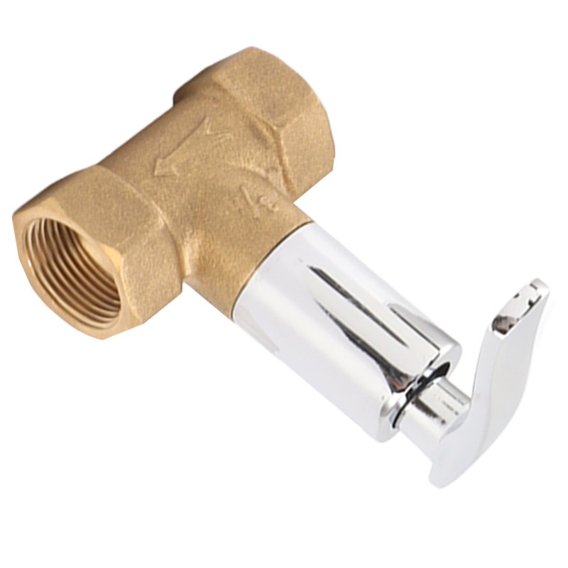 Water Stop Valve 3/4in Concealed Ceramic Brass Electroplated Water Valve