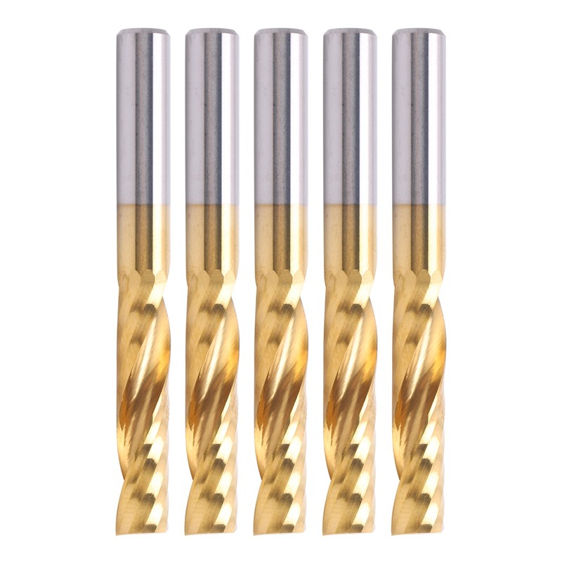 5pcs Professional CNC End Mill Metal Spiral Router Bit Milling