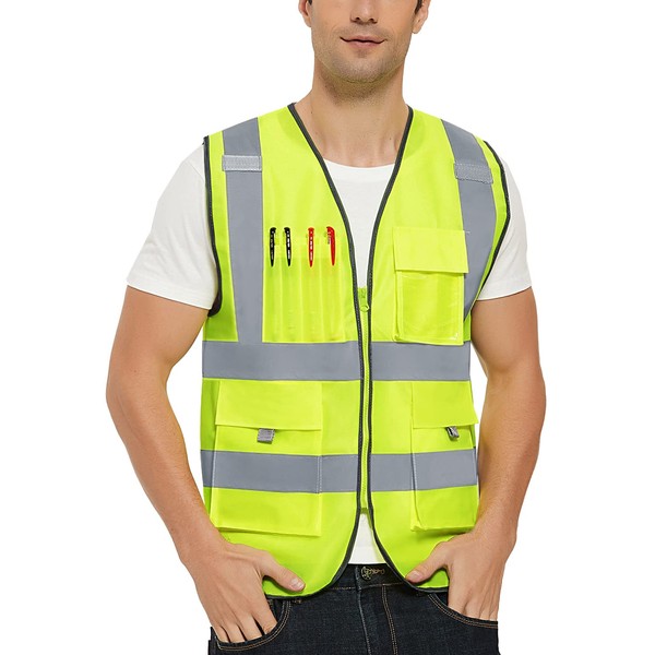 VICRR Safety Vest for Men & Women - Reflective Class