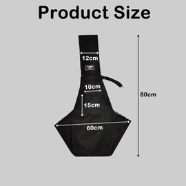 Black Puppy Sling Carrier,Puppy Carrier Sling Dog Slings for Small Dogs,Cat Sling Dog Carrier Pet Sling Dog Carry Sling,Dog Sling Carrier Dog Carry Bag Hands-Free Sling Cat Bag Protect