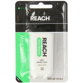 REACH Mint Waxed Floss 200 Yards (Pack of 11)