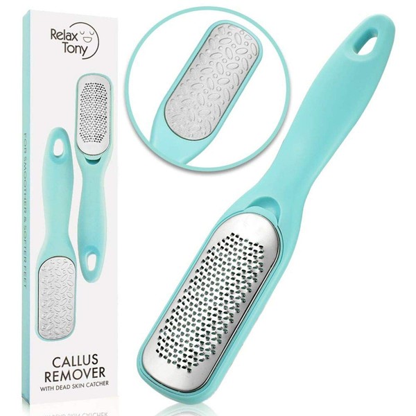 Callus Remover For Feet | Double-sided Dead Skin Remover - Rough Pedicure Foot File For Exfoliation & Fine Foot Scrubber for Smoothing & Softening Skin