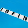 Unbranded Rear Tailgate Letters Emblem For Infini-ti Trunk Lid Badge