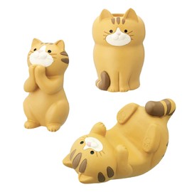 Felimoa Smartphone Stand, Pen Holder, Glasses Holder, Tabletop, Tea Tabby Cat Interior