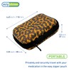 EZY DOSE Hard Sided Pill Case, Features Zippered Pouch, Easy