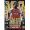 Topps Match Attax 2023 2024 Bukayo Saka 100 Hundred Club Trading Card