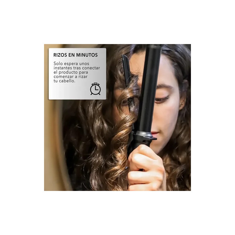 Rca Rizador De Cabello Rc-p9n Con Barril De Cerámica Negro