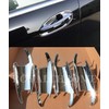 UNICUS Chrome Door Handle Recess Insert Cups 4X Compatible with