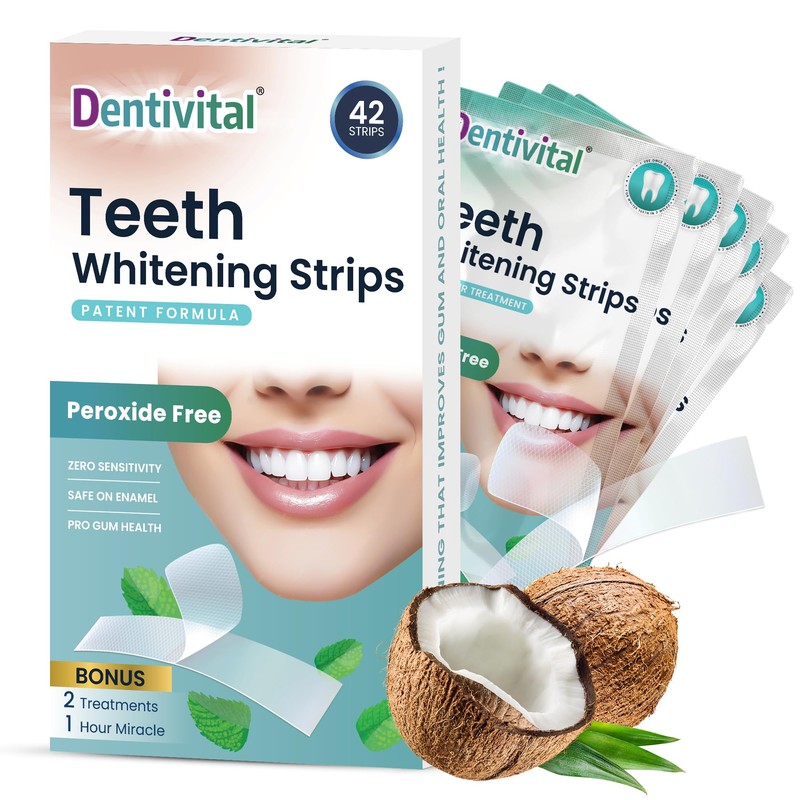 Teeth Whitening Strips - 42PCs White Strips for Teeth Whitening