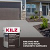 KILZ Decorative Concrete Coating, Interior/Exterior, Slip Resistant, Gray, 1 Gallon