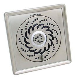 Speakman S-5002-BN-E175 Rainier Exhilaration High Pressure Fixed Shower Head, 1.75 GPM, Brushed Nickel