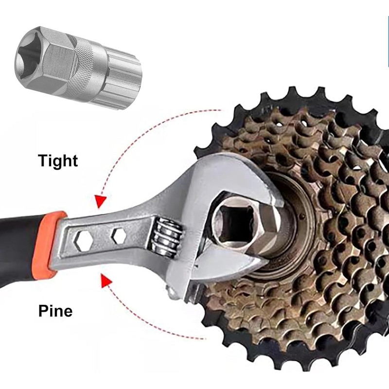 Jushion Pack of 2 Sprocket Puller, Bicycle Inner Bearing Key,