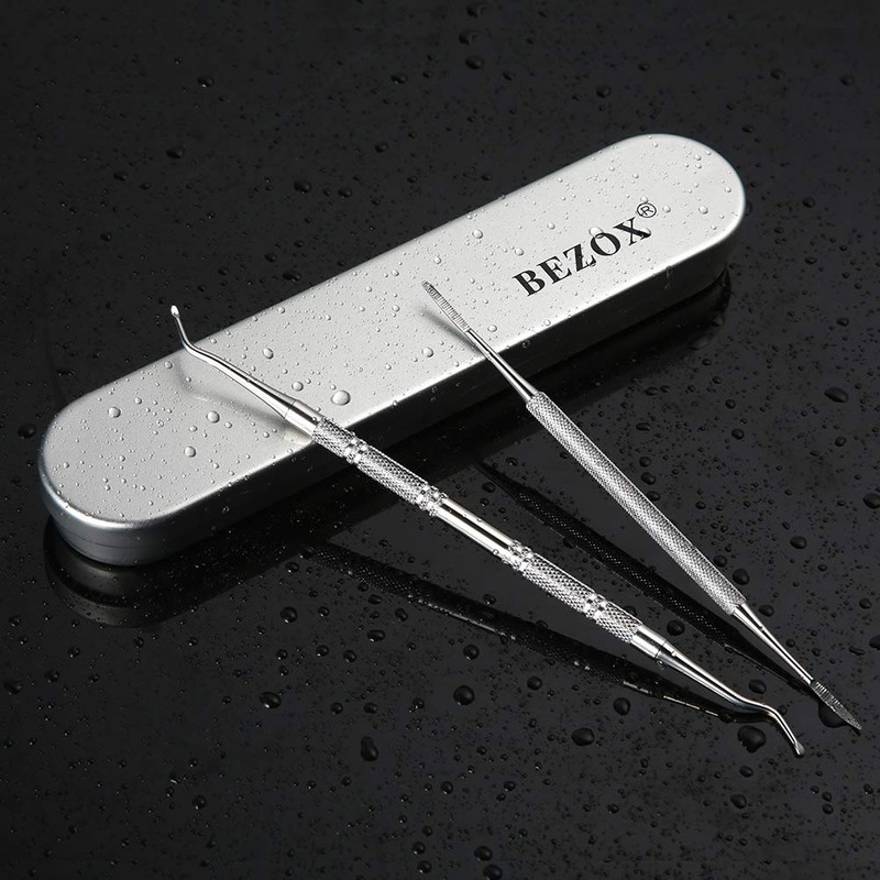 BEZOX Ingrown Toenail Tools Kit - Professional Stainless Steel Toenail