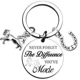 Aisity Horse Gifts for Women Girls Cool Horse Keychain Horse Lover Gifts for Women Men Inspirational Gift for Horse Lovers Horse Trainer Jewelry Unique Horse Decor Horse Themed Gift Ideas