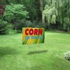 Fastasticdeals Weatherproof Yard Sign Corn on The Cob Advertising Printing