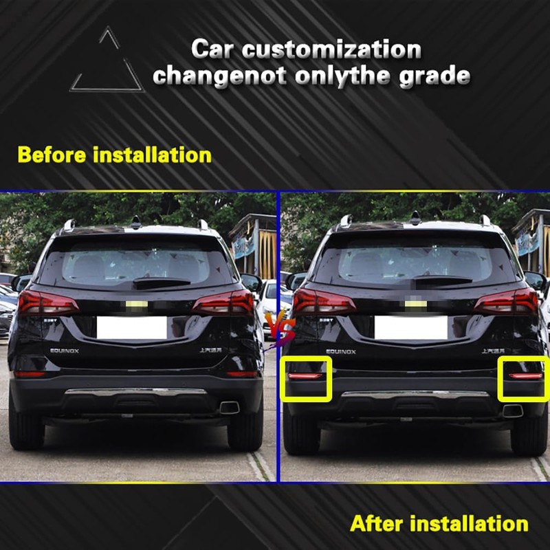 ECAHAYAKU Led Rear Bumper Reflectror light Compatible With 2017-2022 Chevy