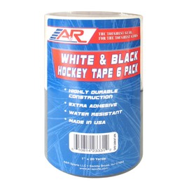 A&R Sports Combo Hockey Tape Black & White, 6 Pack