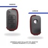 Ragirno Funda Llave Piel Compatible Con Vw Polo Golf Jetta