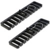 HIRAISM Belt Hanger Tie Hanger Stylish Storage 10 Pieces (Black,