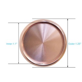 11PCS Premium 1.25 Inch Aluminum Discs for Discbound Notebook and Planner, Fromthenon (Rose Gold)