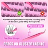 Self-Adhesive Eyelashes Kit 120PCS Reusable No-Glue Lashes Natural 10-13mm C