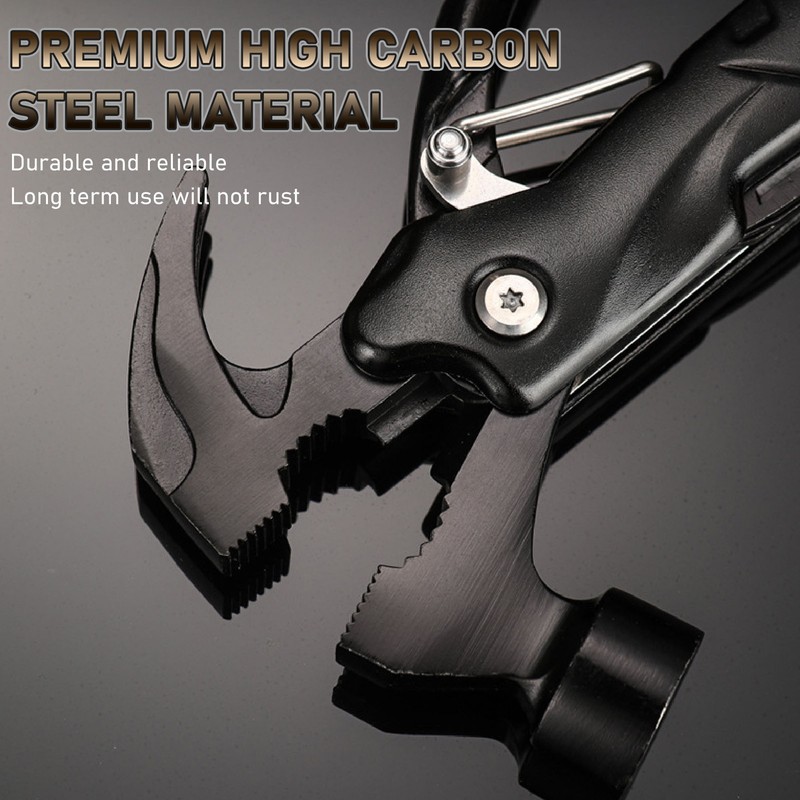 Multifunctional Hammer Portable High Carbon Steel Multitool Hammer for Car
