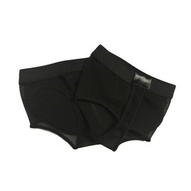 Baisdan Foot Thongs for Dance, 1 Pairs Anti-Slip Half Sole Forefoot Belly Lyrical Dance Paws Pad Foot Thongs Shoes Socks Suitable for Jazz Ballet Modern Dance Wear Black S