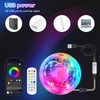 TK99SW RGBIC LED Strip, 1 m Bluetooth LED Strip Controllable