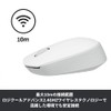 Logicool M171rOW Wireless Mouse, Small, Lightweight, Symmetrical, Small, Light, M171r