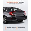 FINDAUTO ABS Rear Roof 9 Shark Fin Style Spoiler Wing
