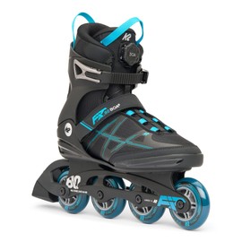K2 F.I.T. 80 BOA Black/Blue Mens Inline Skates - Black/Blue / 7.0