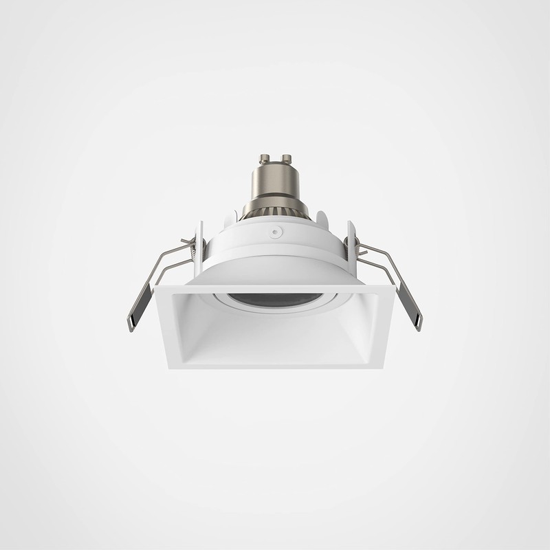 Astro Minima Slimline Square Adjustable Fire-Rated Indoor Downlight (Matt White),